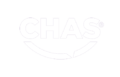 CHAS logo white